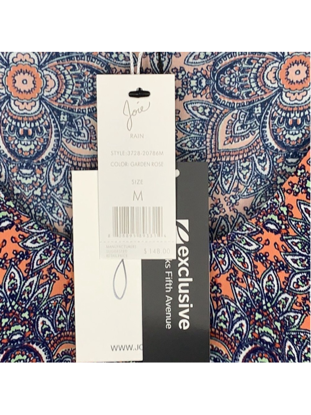 NWT!!! JOIE 100% Silk Tank Sz M - Picture 5 of 7